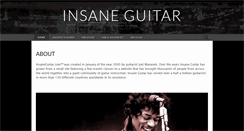 Desktop Screenshot of insaneguitar.com