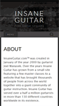 Mobile Screenshot of insaneguitar.com